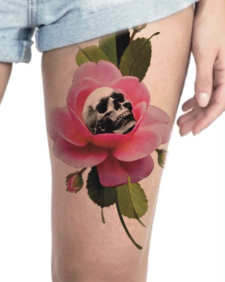 rose skull